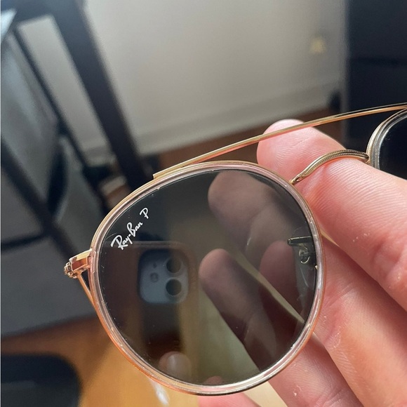 custom Ray-Ban Round Double Bridge Sunglasses - Picture 3 of 4